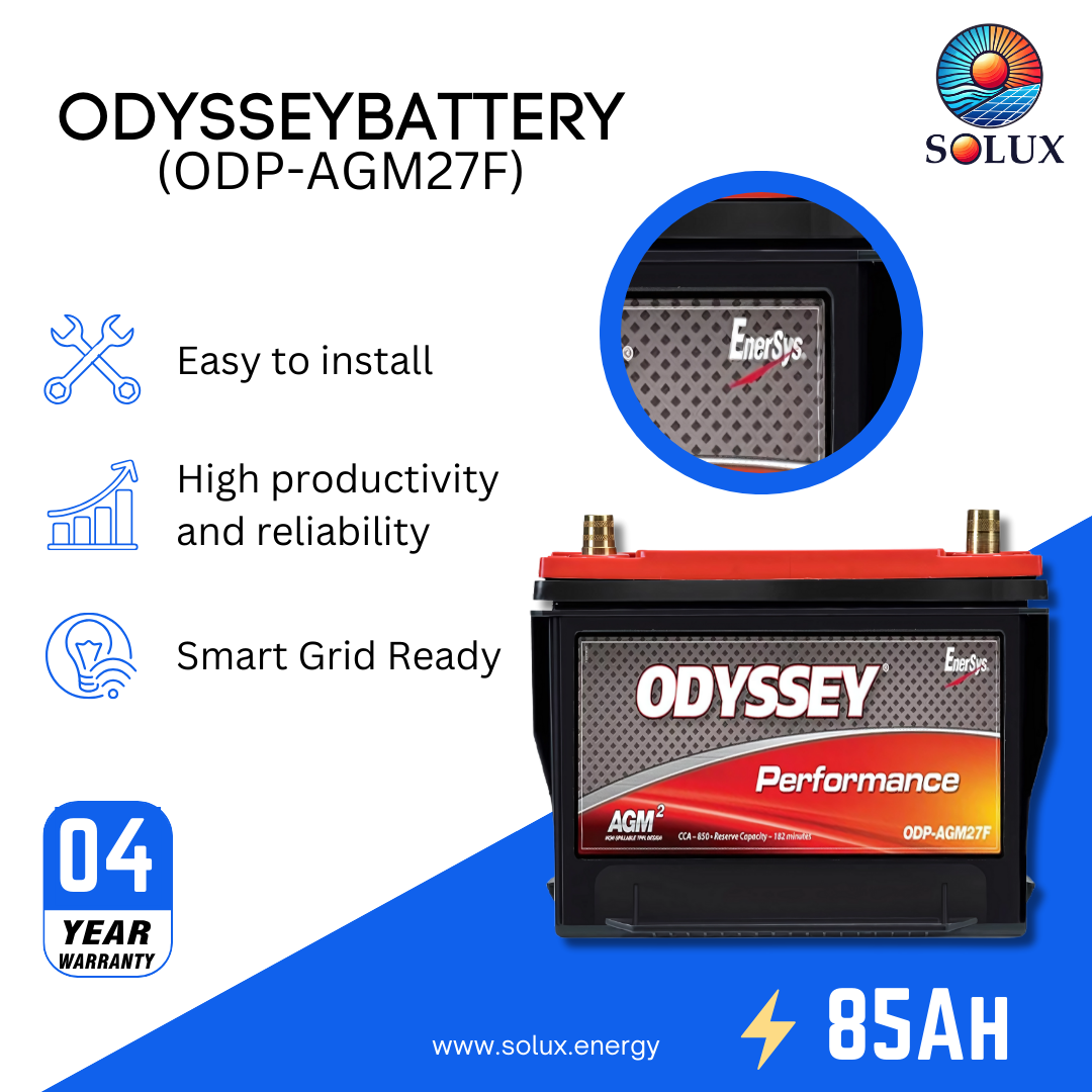 This is an image of Odyssey Battery AGM Battery 12 Volt ODP-AGM27F